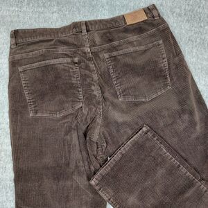 Lauren Jeans Co. RL Women's 14 (Actual 34x30) Straight Corduroy Pants Brown